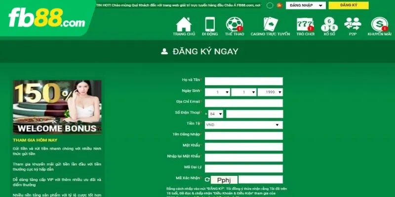 Giới thiệu về đăng ký FB88